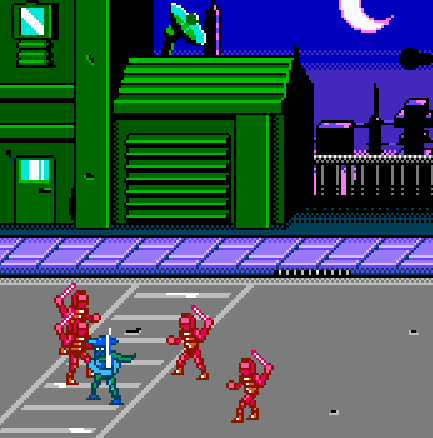 Guy Slashing Stuff in the Future